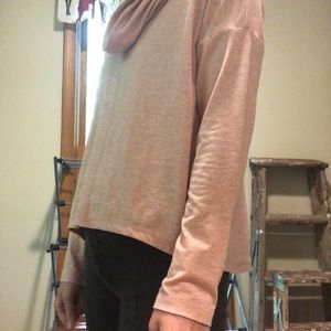 Long sleeve cow neck top